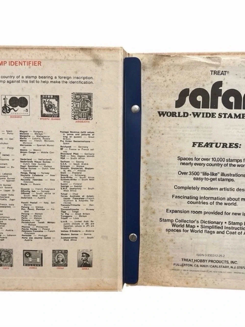 🔥 Vintage Safari World-Wide Stamp Album 1000+ Stamps Canada Germany France 1980🔥 - Picture 5 of 16